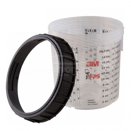 Godets 3M PPS Gradués 400ml (x2)
