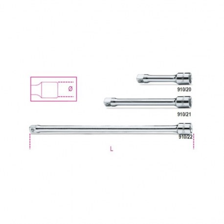 Rallonge carrés - BETA TOOLS 3/8"