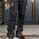 Pantalon de travail multipoches avec inserts en tissu extensible