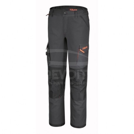Pantalon de travail multipoches avec inserts en tissu extensible