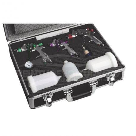 Coffret pistolets HVLP & LVLP (x3)