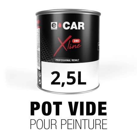 Pot de peinture ECAR vide + couvercle 2,5L