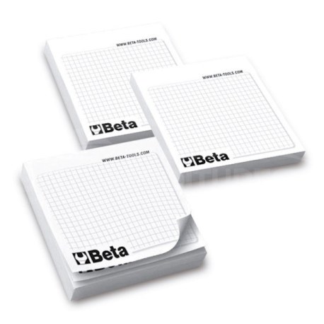 Lot de 10 blocs-notes avec feuilles adhésives Beta