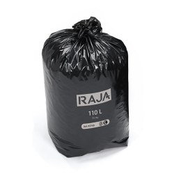 200 sacs-poubelle recyclés extra-forte résistance RAJA 110 L