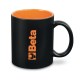 Tasse en céramique noir avec logo orange Beta Tools