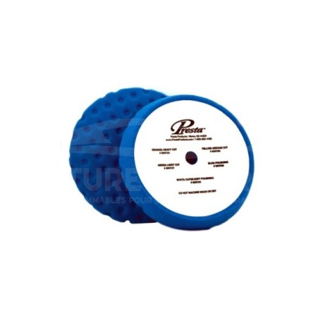 Mousse de polissage Bleu PRESTA 220mm - Velcro