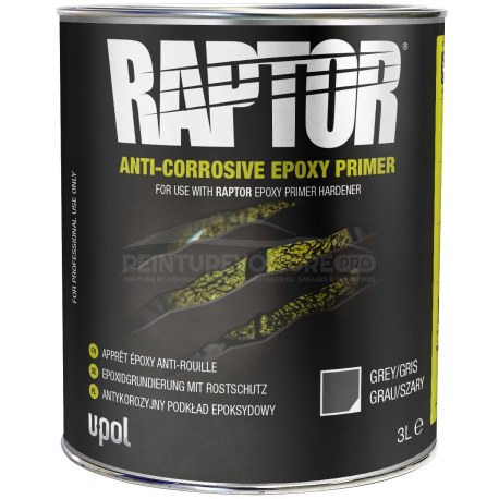 Apprêt Époxy Anti-Rouille RAPTOR gris