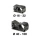 Collier pour tube Ø ext. 25mm - Filetage M8 - Prevost