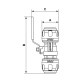 Vanne PPS1 RSI en aluminium pour tubes Ø 25 mm – Isolation et régulation
