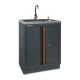 Module Beta C45PRO 2.0 avec évier inox et rangement sécurisé