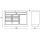 Module d'atelier Beta Tools C45PRO 2.0 - 7 tiroirs