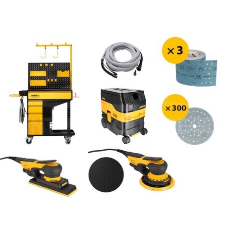 Pack Galaxy Duo servante modulaire Mirka Dexos 1217 M AFC pour atelier carrosserie
