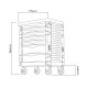 Servante à outils 7 tiroirs équipée JBM verte - 172 outils