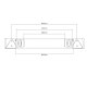 Rampe d'éclairage remorque JBM 50910 - 1100 x 140 mm