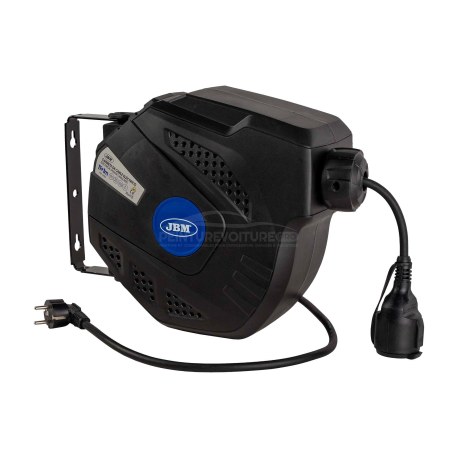 Enrouleur câble électrique automatique 12 m JBM 53526 pour atelier