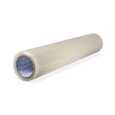 Film adhésif transparent 600 mm x 50 m pour protection provisoire pare-brise
