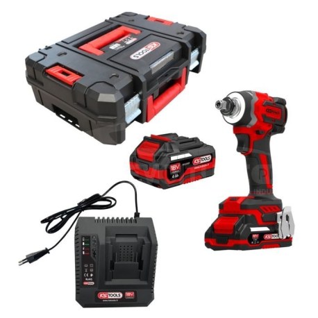 Coffret visseuse à chocs brushless 1/2'' 18V 230 Nm - 2 batteries 4 Ah et chargeur