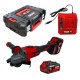 Coffret meuleuse angulaire 18V KS Tools - meuleuse brushless + 2 batteries 4Ah + chargeur rapide
