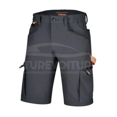 Bermuda de travail professionnel multipoches Beta Tools 7571NG - coupe slim