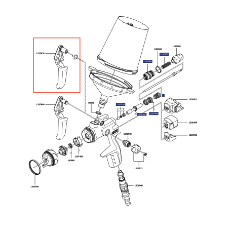 Pièces détachées pour pistolet Sata Jet X