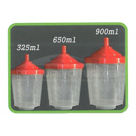 Godet KIND-BOX de préparation 325ml avec tamis de 200µ