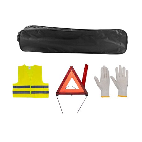 Kit de sécurité JBM pour véhicule professionnel - Triangle, gilet, gants
