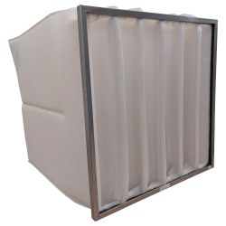 Poche cadre métal média G3 600x560x530mm cadre 20mm 6 soufflets