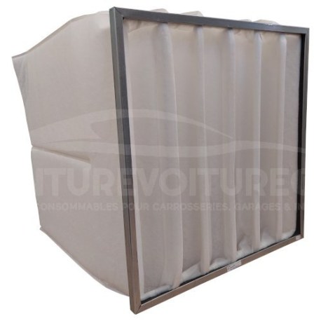 Poche cadre métal média G3 600x560x530mm cadre 20mm 6 soufflets