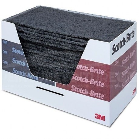 Scotch-brite 3M gris en coupe de 158mm x 224mm