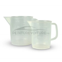 Carafe polypropylène gradué en 500ml et 1L