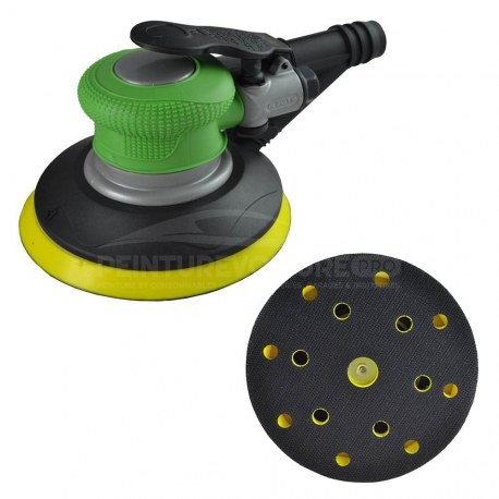 Polisseur Pneumatique Ponceuse Orbite 5 Pouces - Outil Meulage Ponçage Voiture Métal Meubles Avec Clé