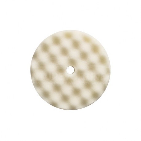 Tampon de lustrage gaufré blanc velcro 210mm PRESTA