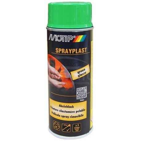 Aérosol de peinture pelable noire brillante