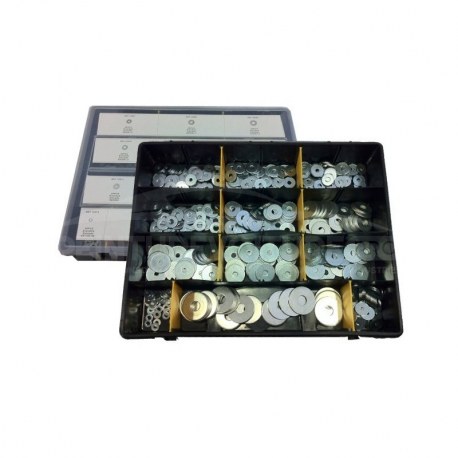 Coffret de  rondelles très larges galvanisées