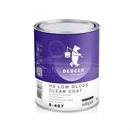 Vernis HS Low Gloss DeBeer 8-407 en 1L