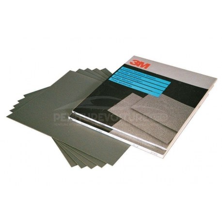 Feuille abrasive 3M à sec ou à l'eau 230mm x 280mm