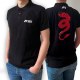 Polo IWATA noir pour homme "Red Dragon"