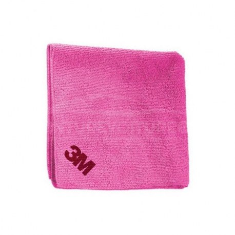 Chiffon de  lustrage 3M rose pour cire de finition