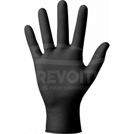 Gants Grippaz Nitrile noir