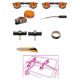 Lot de 8 outils pare-brise