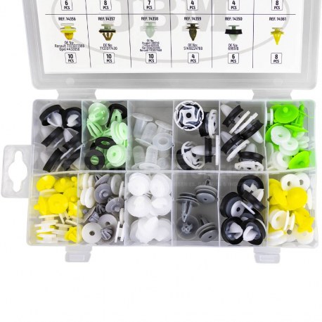 Clips de fixation de voiture en Nylon, 20 pièces, pour Renault Clio Megane Scenic Twingo, panneau de garniture intérieur, Clips de carte de porte  34