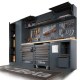 Mobilier d'atelier BETA TOOLS avec plan en bois