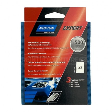 Feuille abrasive sur mousse Norton Expert