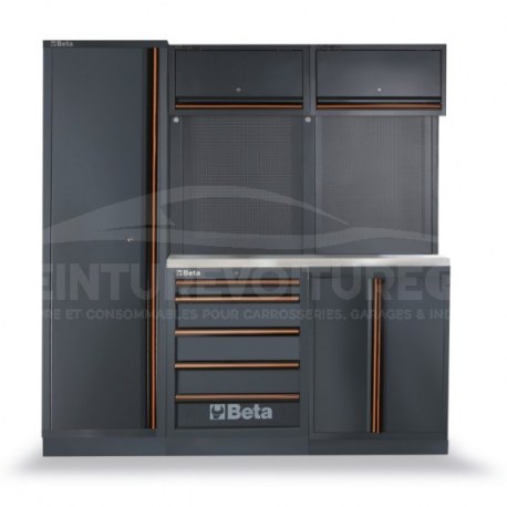 Mobilier d'atelier BETA Tools 2 modules et Armoire