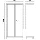 Armoire BETA Tools 2 portes pour ameublement d'atelier