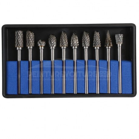 Lot de 10 meules au carbure de tungstène