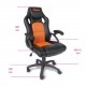 Fauteuil de bureau Beta Tools en similicuir PU