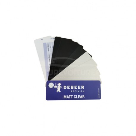 Nuancier pour vernis Debeer 61-608 Série Matt Clear Swatch