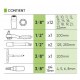 Coffret de 20 outils isolants 3/8" JBM