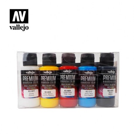 Peinture Couleurs opaques de base Vallejo (x5)